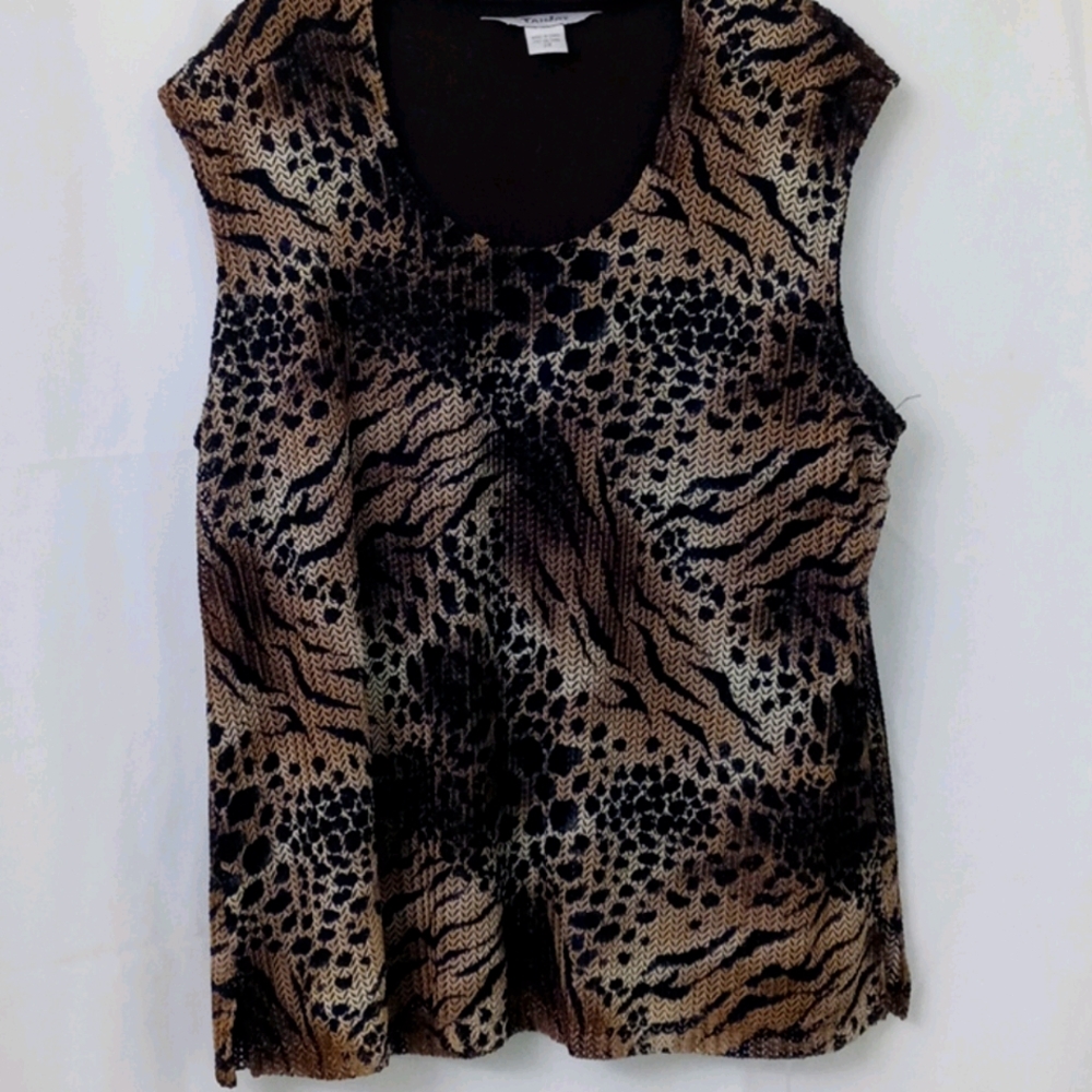 Animal print blouse
